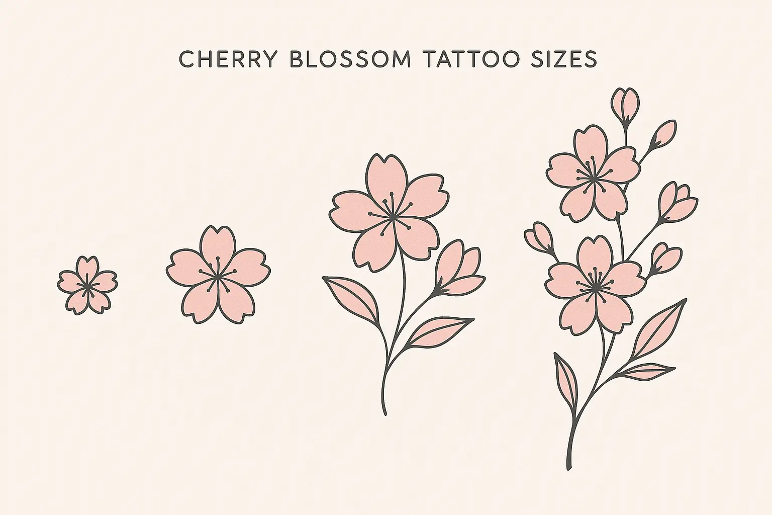 Cherry blossom tattoo placement considerations