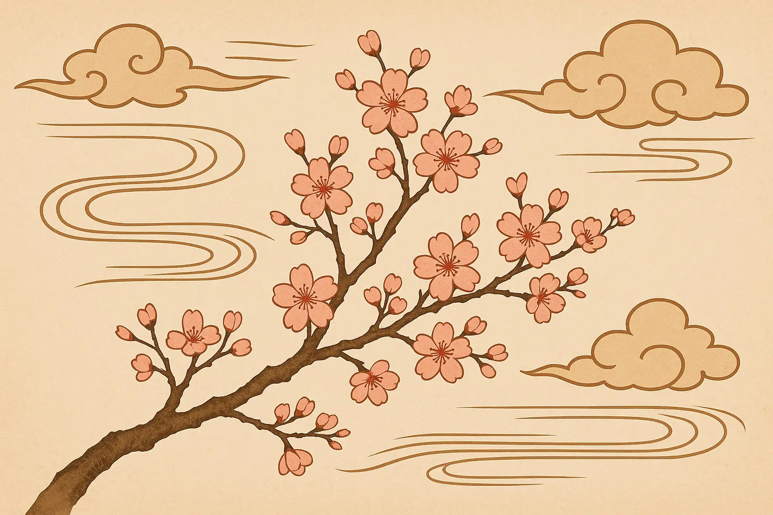 Traditional Japanese cherry blossom tattoo