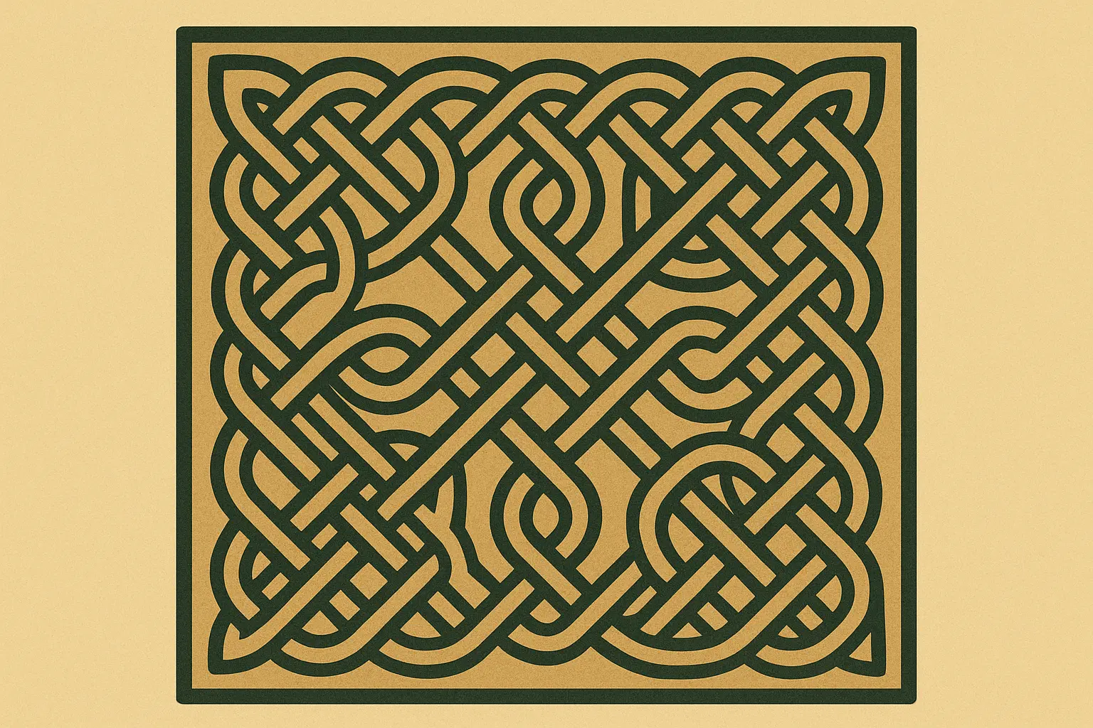 Celtic knotwork tattoo design with intricate interwoven patterns