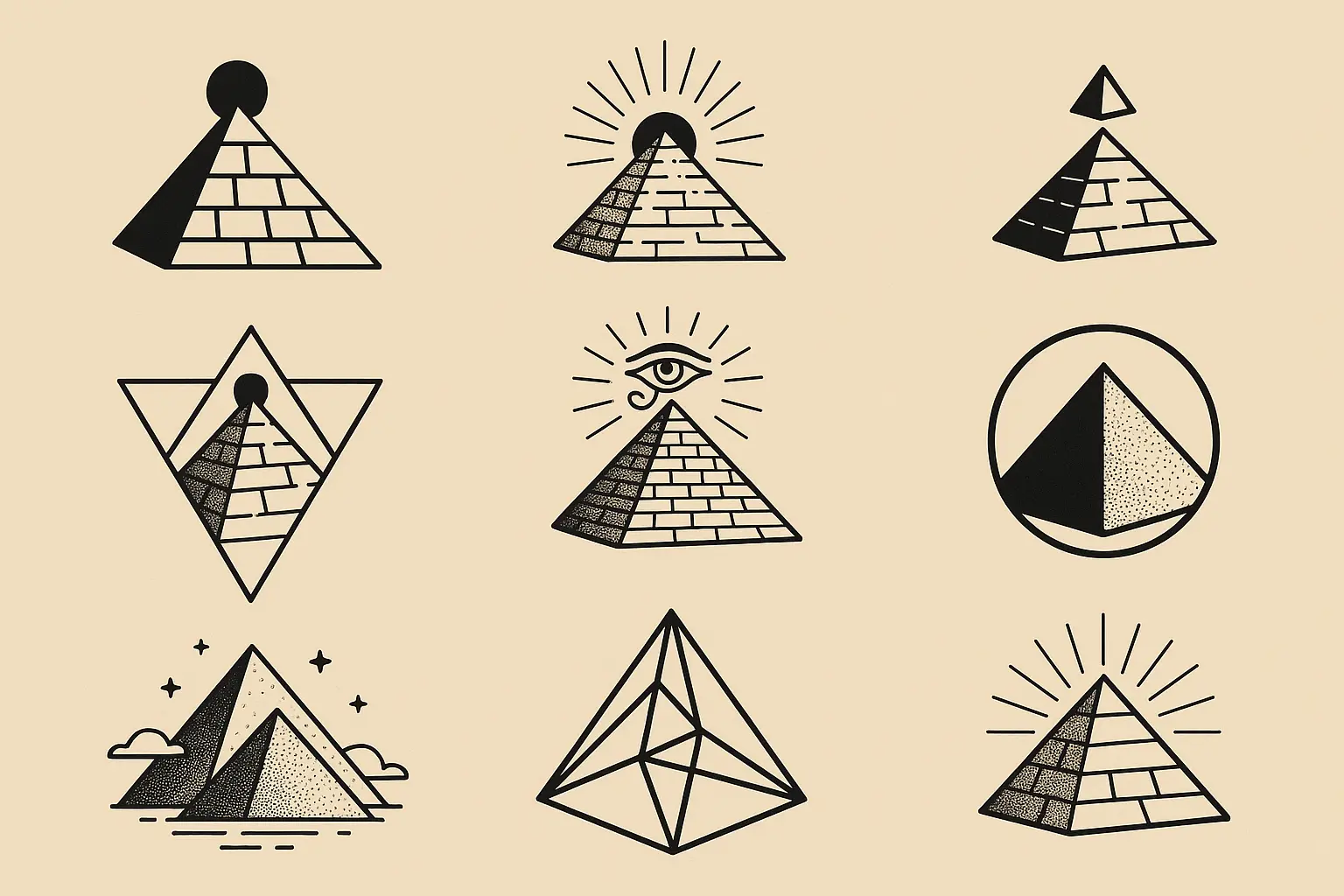 Pyramid tattoo designs transformation guide