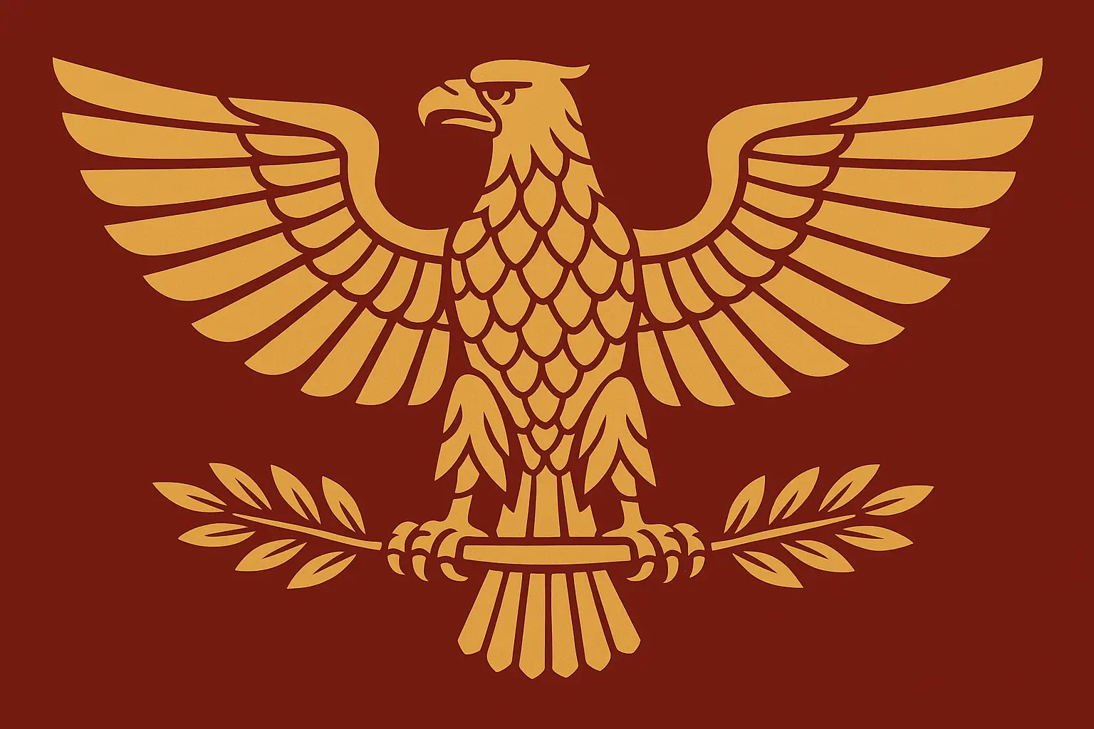 Roman eagle symbol of imperial power and divine protection