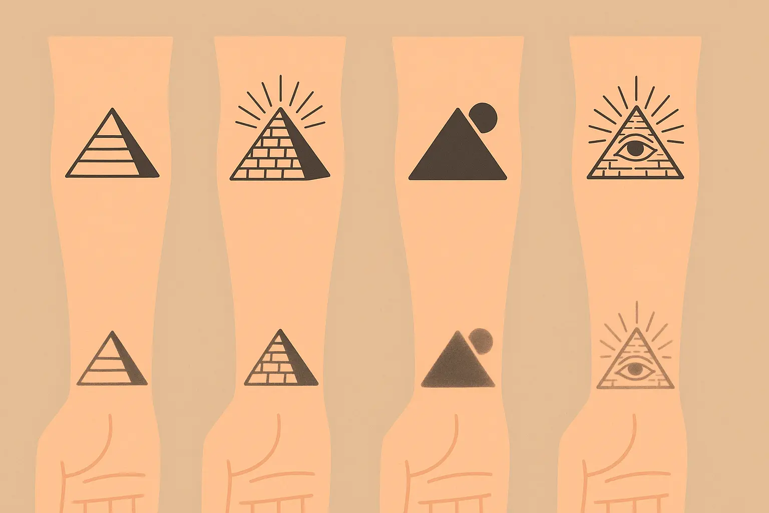 Pyramid tattoo design performance analysis