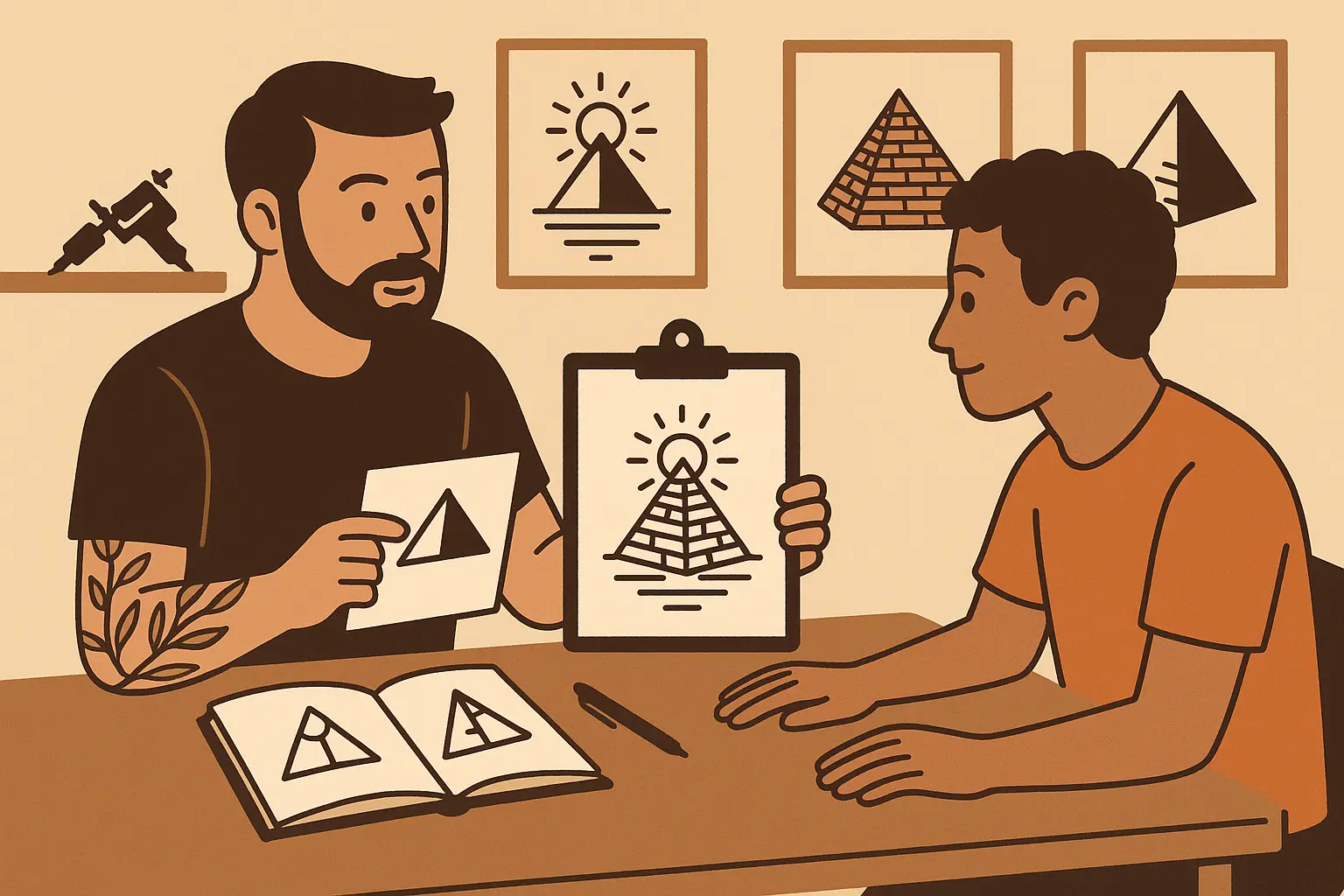 Professional pyramid tattoo compatibility guide