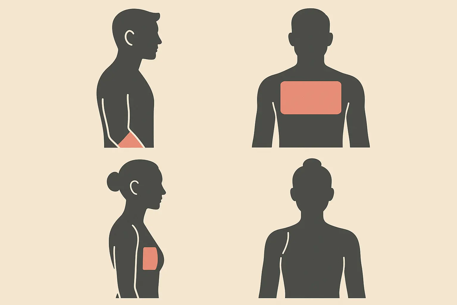 Placement-specific designs optimize the phrase for body locations