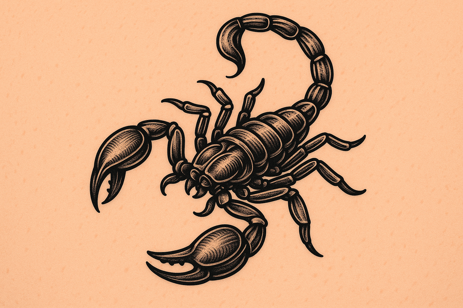 Scorpion tattoo design variations