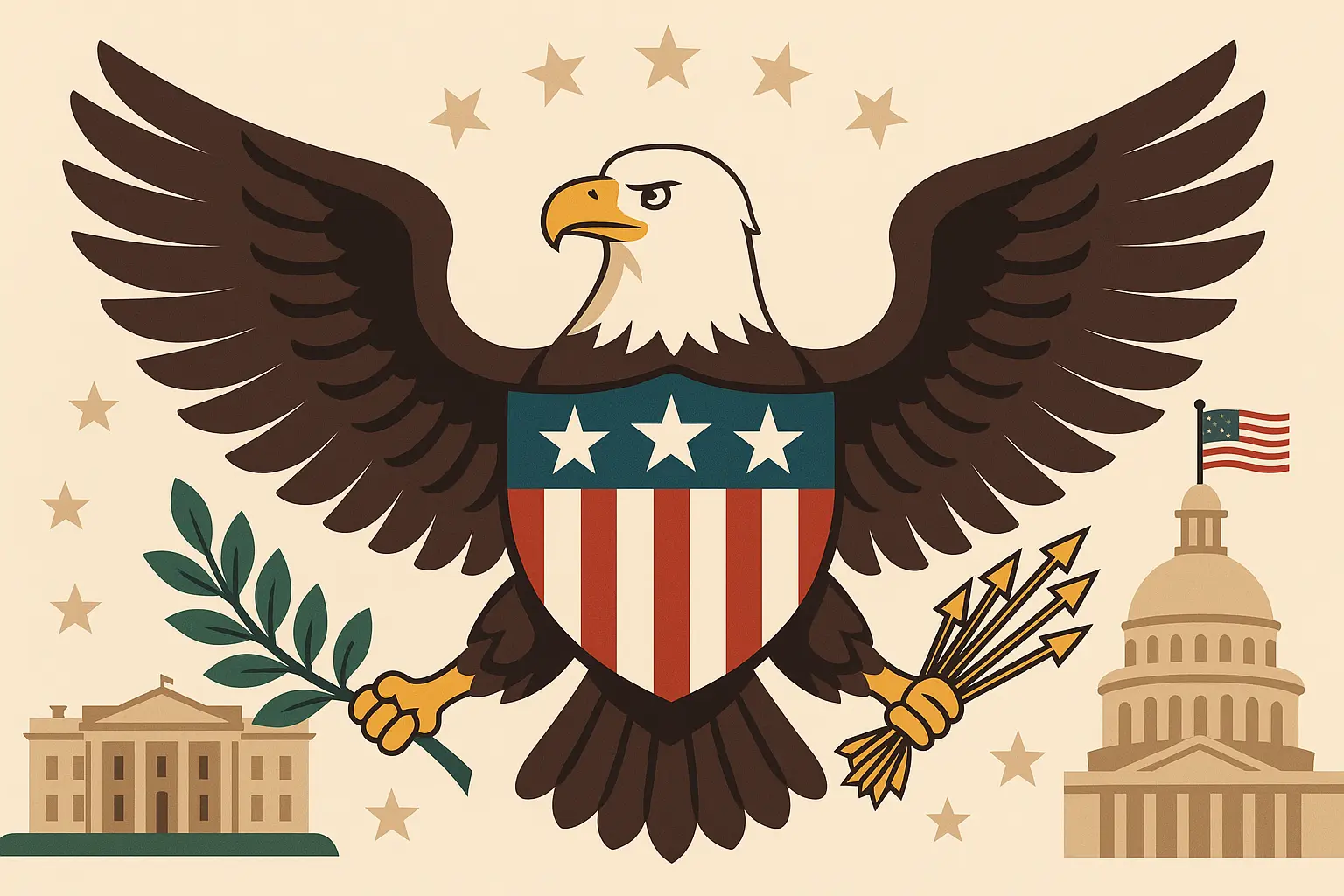 Roosevelt with American eagle tattoo design