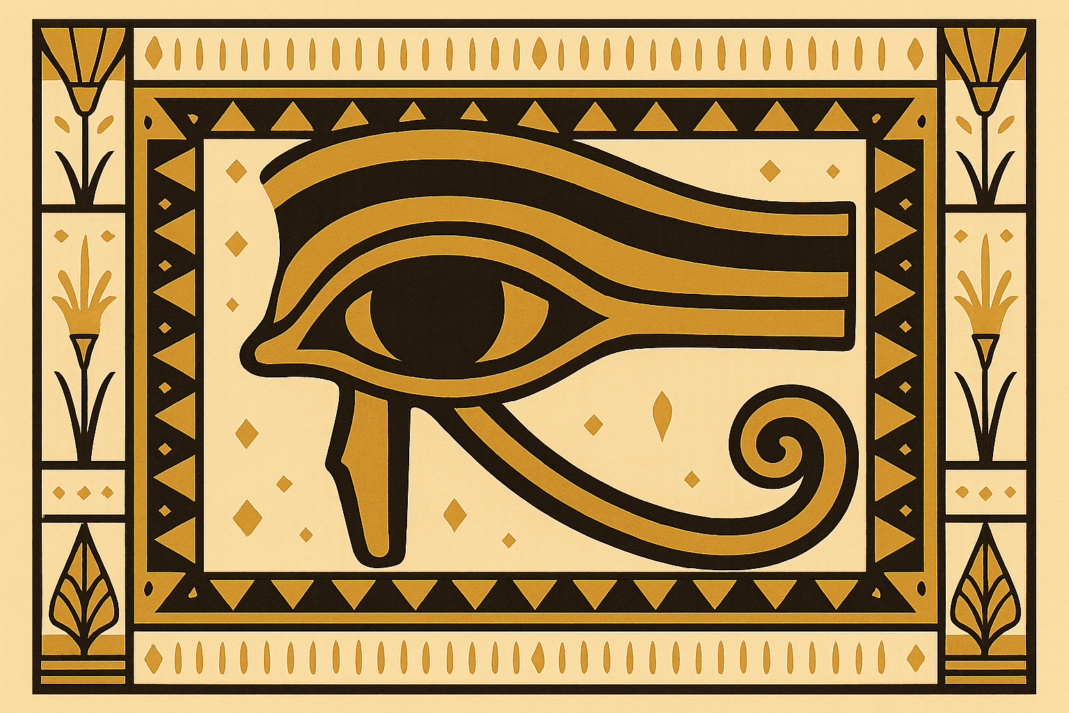 Eye of Horus Egyptian tattoo symbol