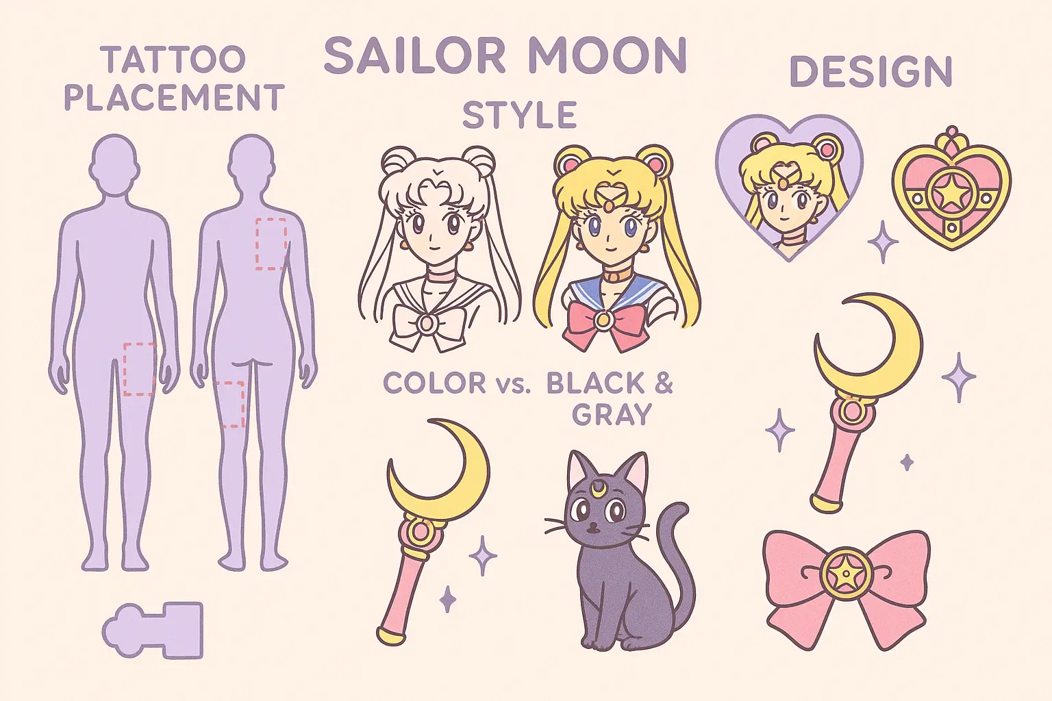 Sailor Moon tattoo planning considerations