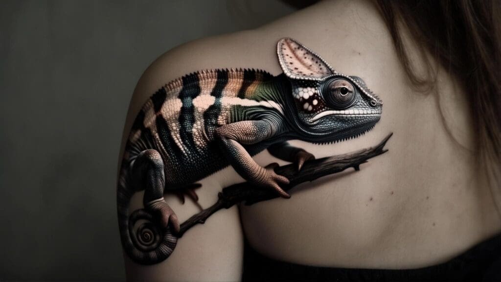 chameleon tattoo