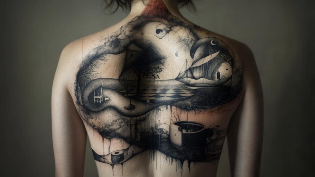 surrealism tattoo