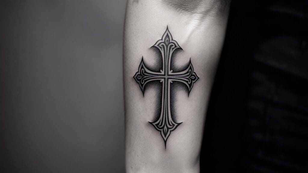 three cross tattoo