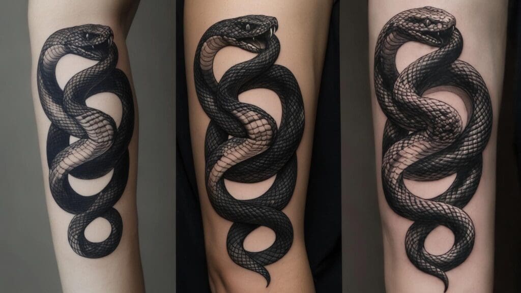 traditional snake tattoo
