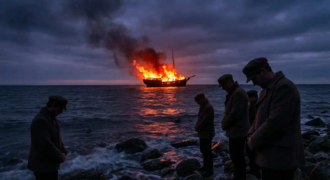 Merry funeral scene concept