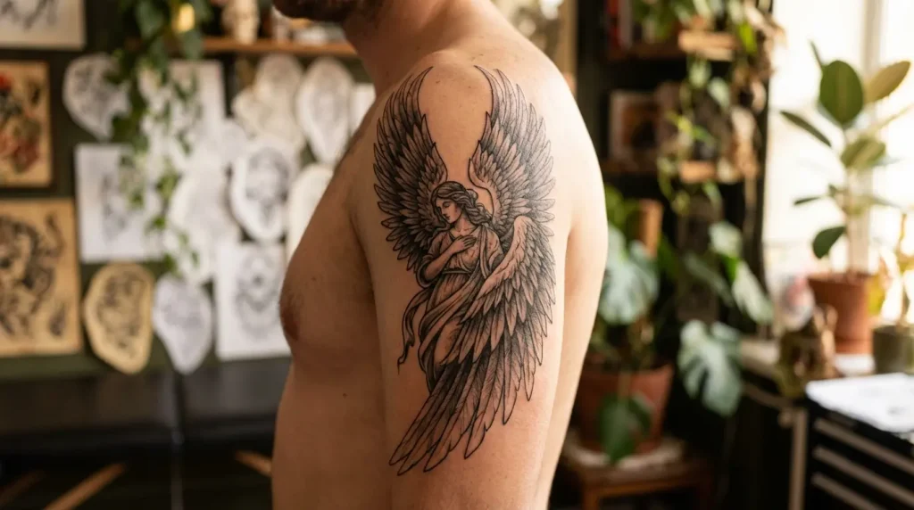 angel tattoo