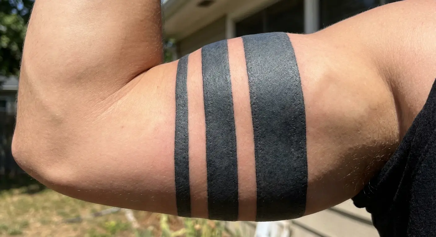 Minimalist wall bands tattoo design