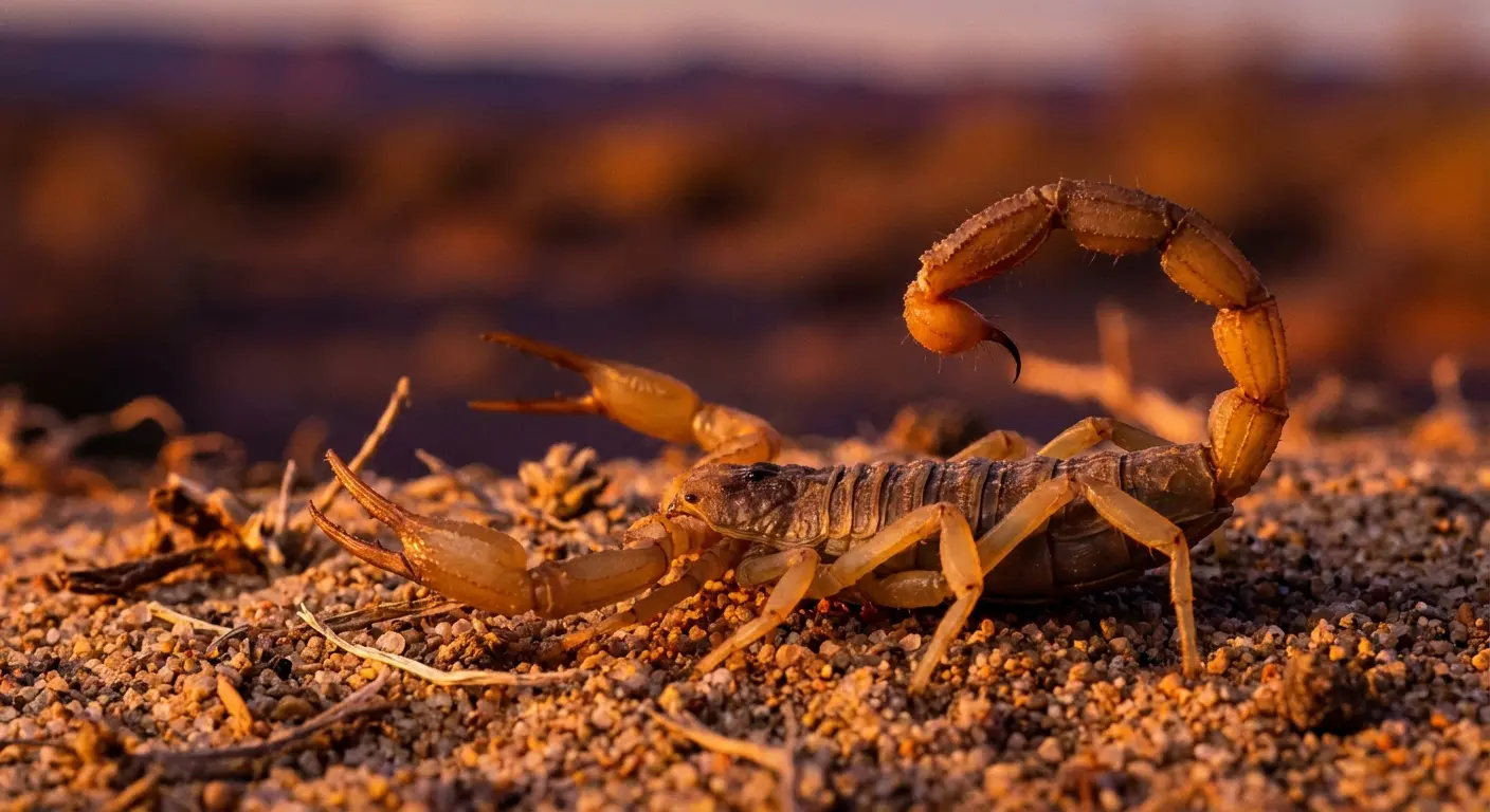 Realistic scorpion tattoo piece
