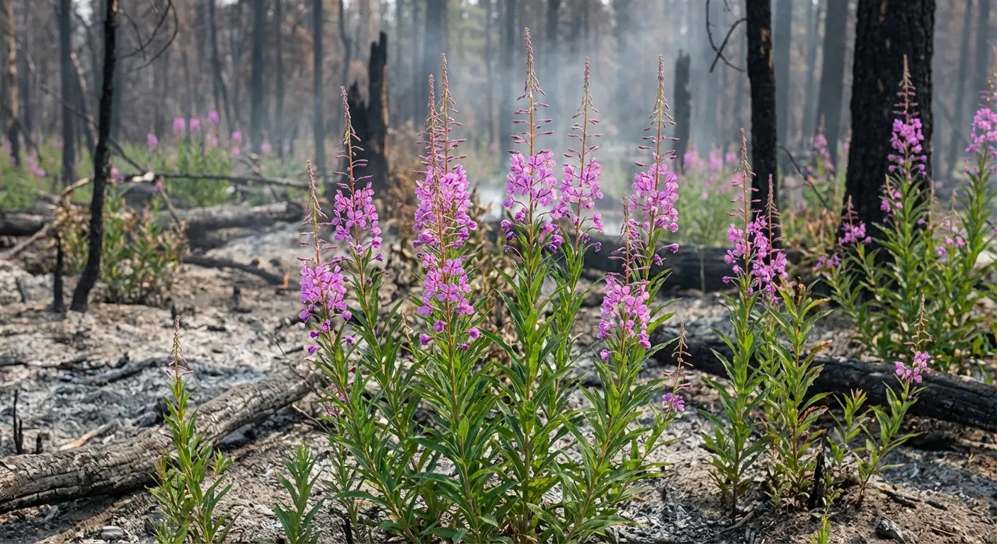 Fireweed: first to bloom after everything burns