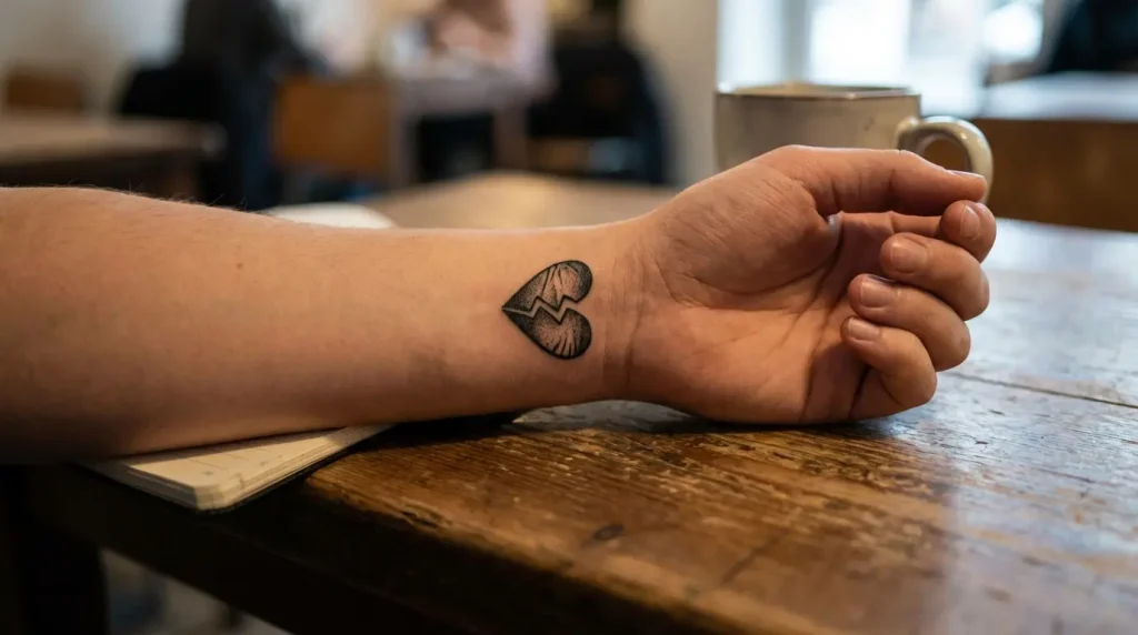 broken heart tattoo