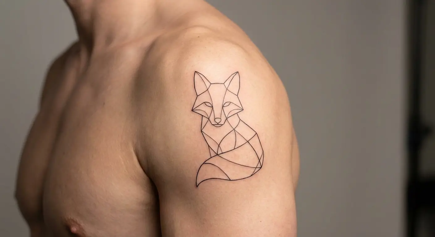 Minimal linework that actually holds up under athletic stress - notice the line weight consistency.