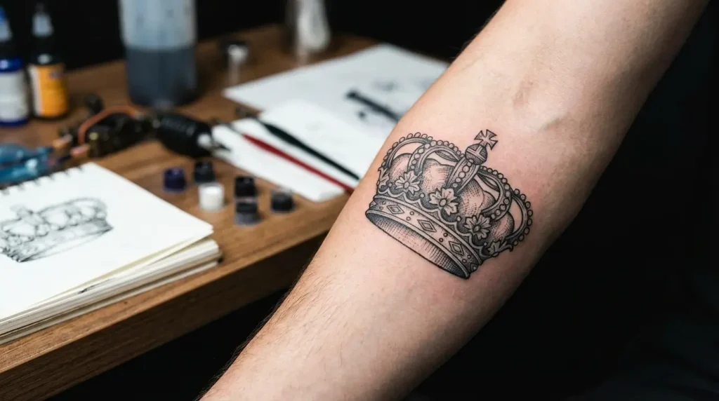 crown tattoo