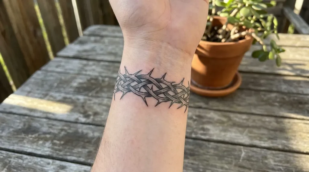 crown thorns tattoo
