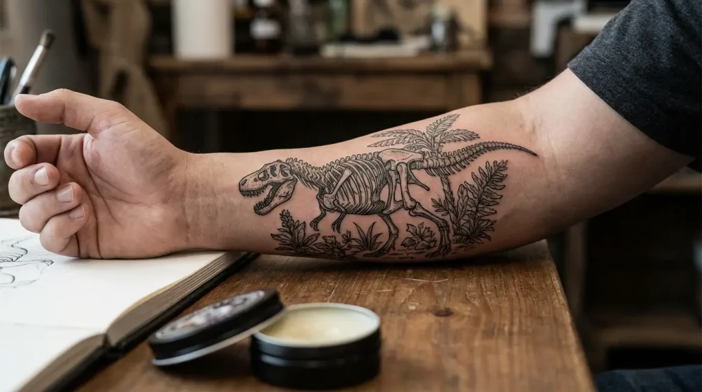 dinosaur tattoo