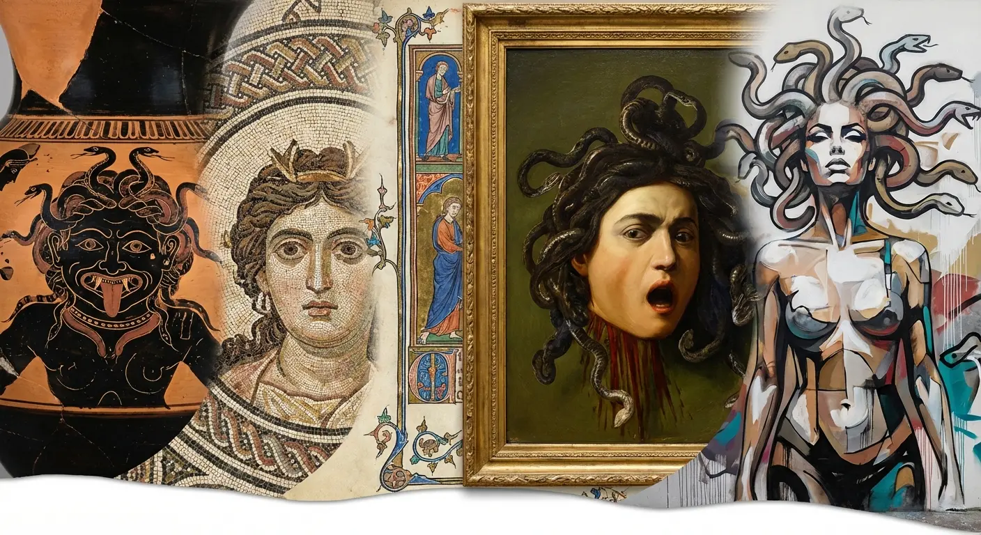 Historical Medusa art evolution
