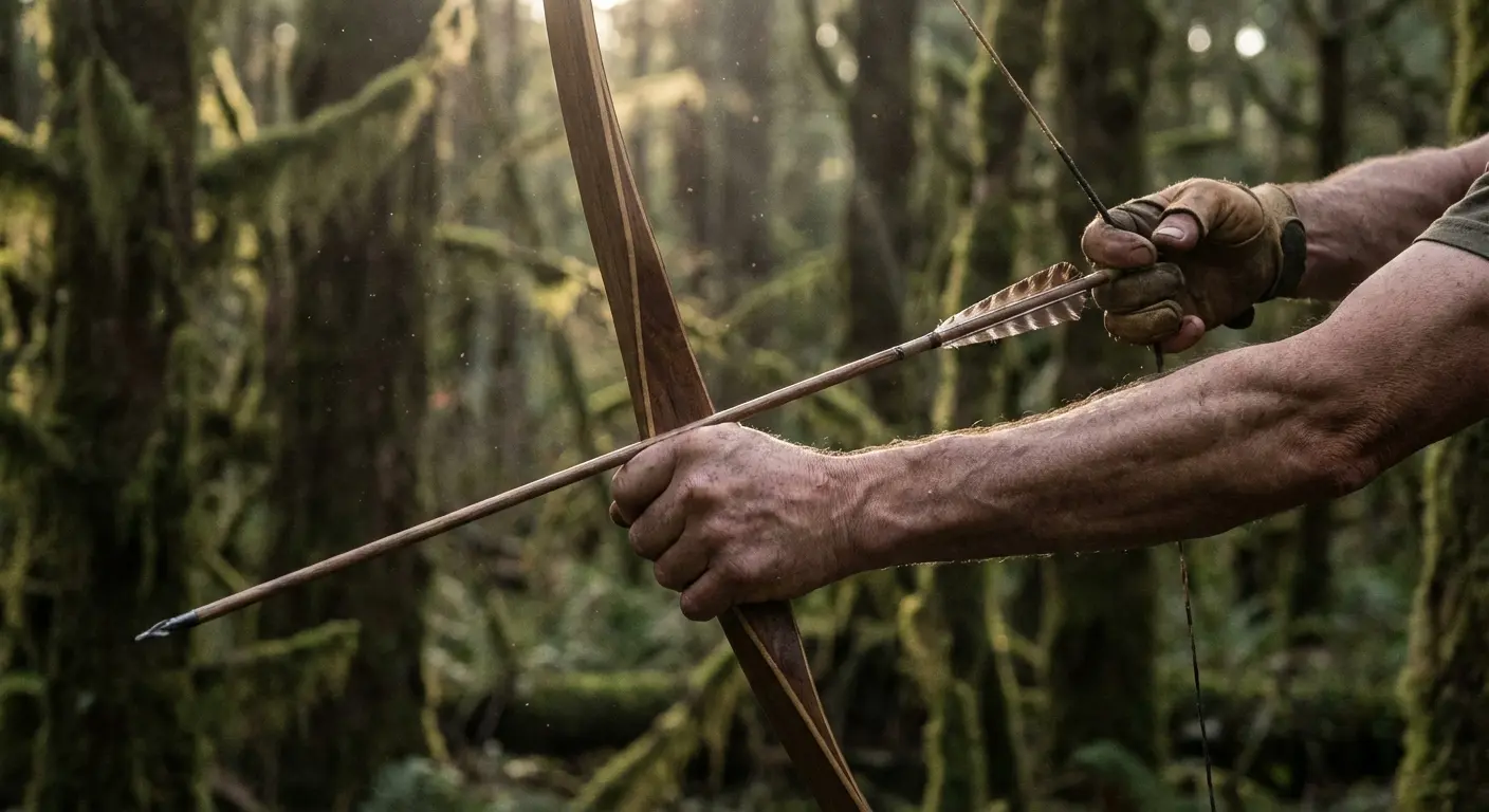 Bow and arrow tattoo drawn ready