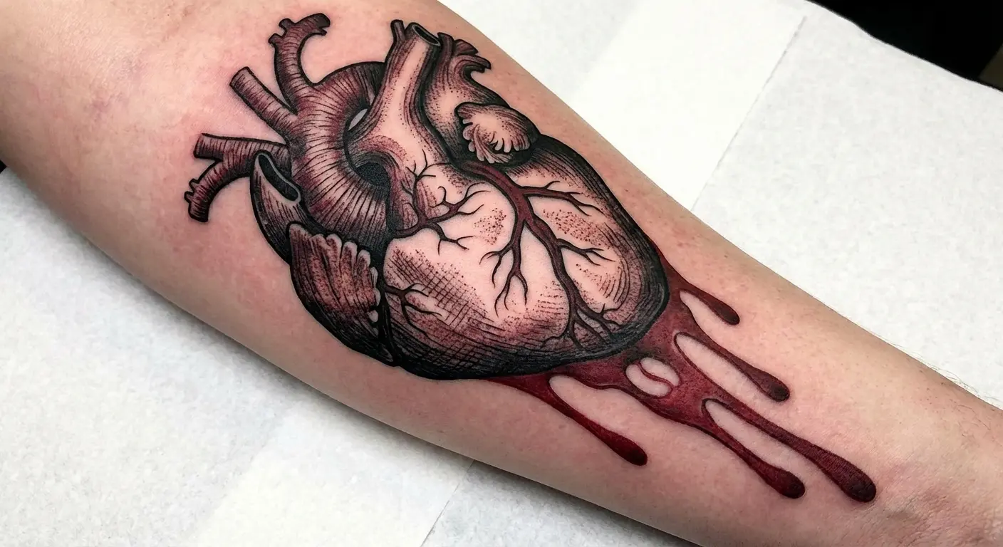 Bleeding heart that's more artistic than emo