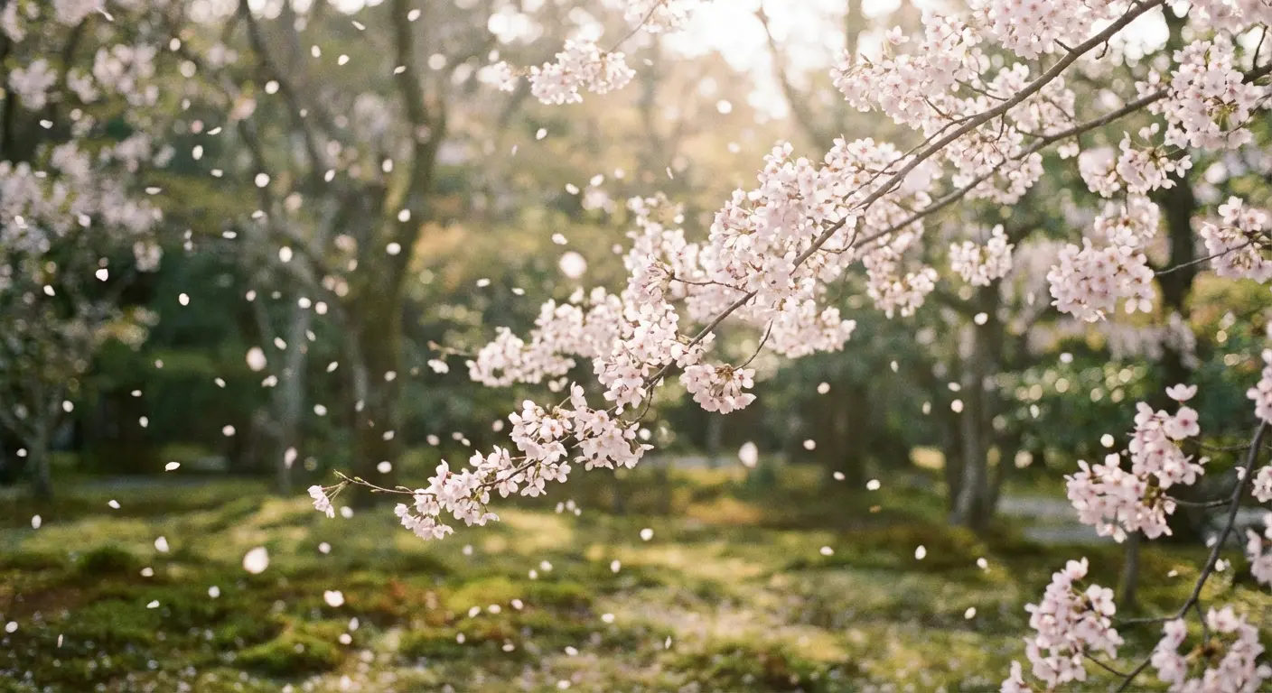 Cherry blossoms in full bloom. They'll be gone in two weeks. That's the point.