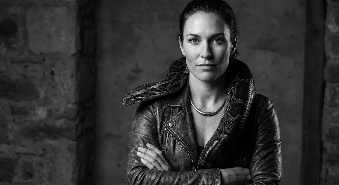 Feminine snake tattoo design with empowerment symbolism