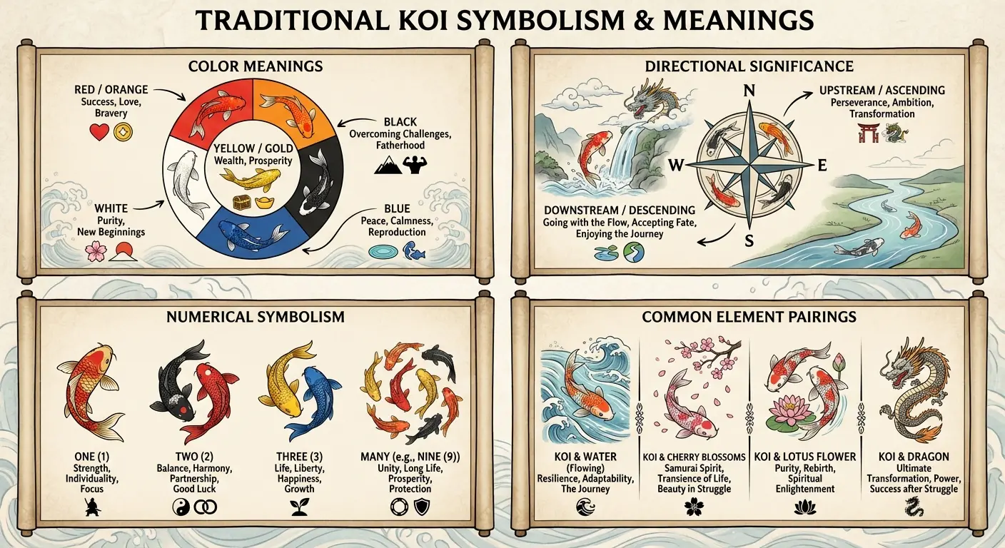 AI-generated koi fish tattoo design preview