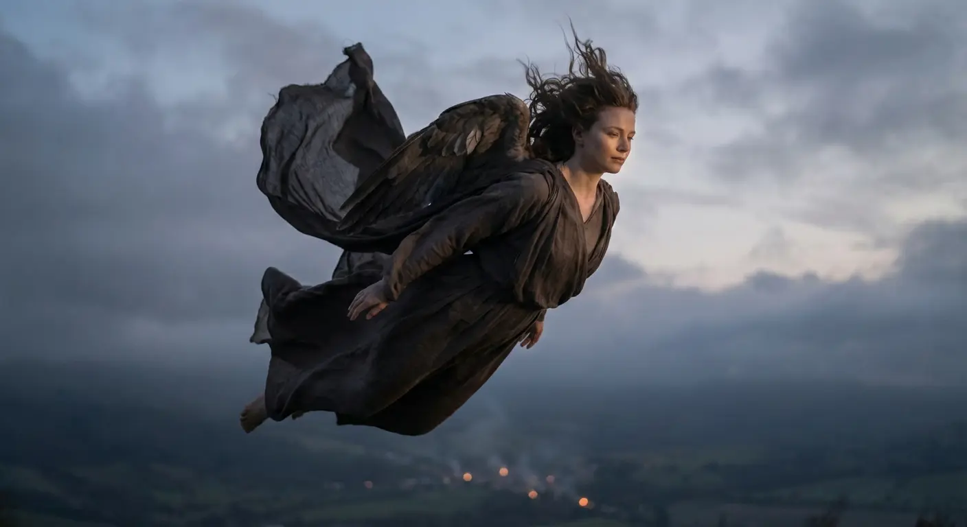 fallen angel in motion descent