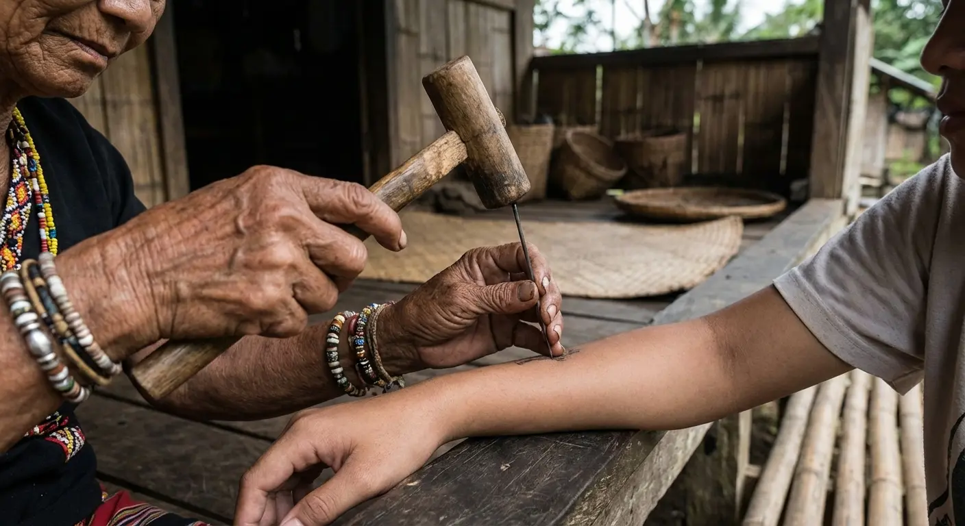 Three dots tattoo modern reinterpretation styles