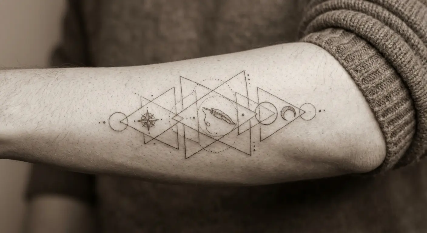 Meaningful coordinate tattoo