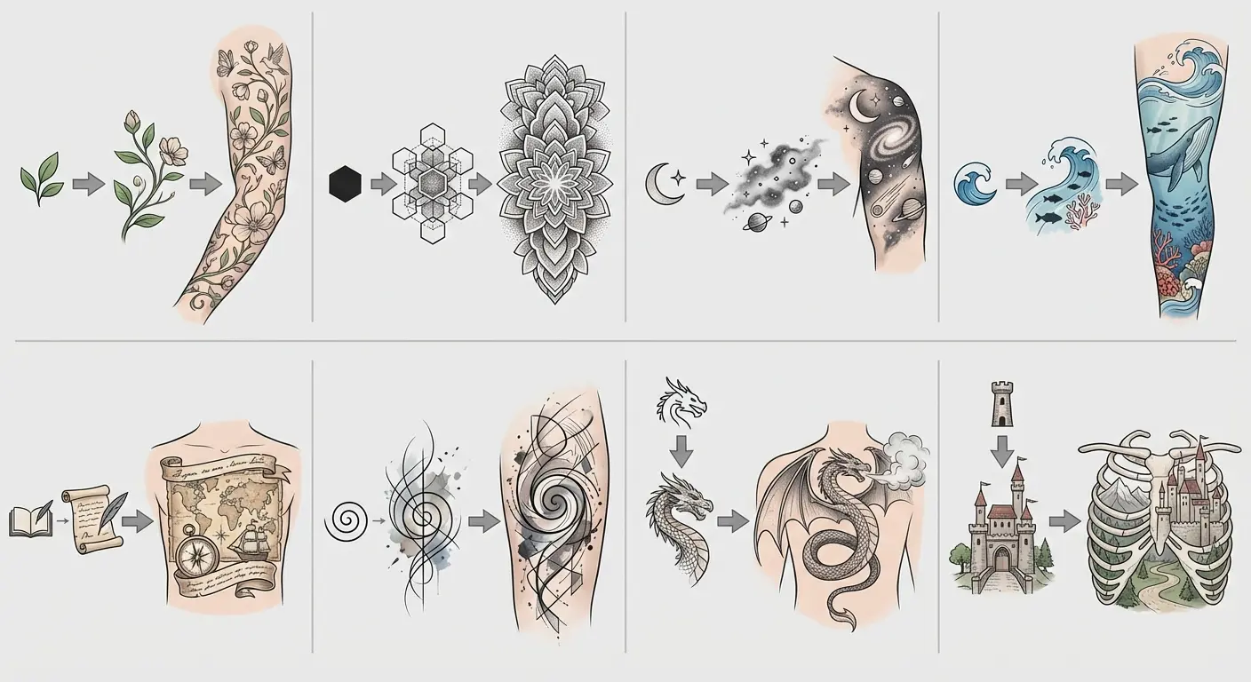 Foundation mandala center tattoo