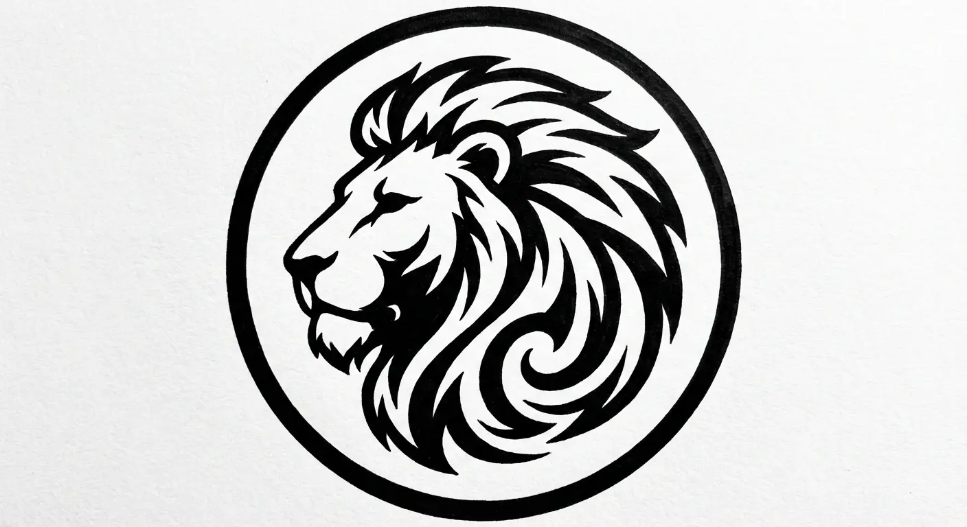 Lion Sin of Pride symbol forearm tattoo