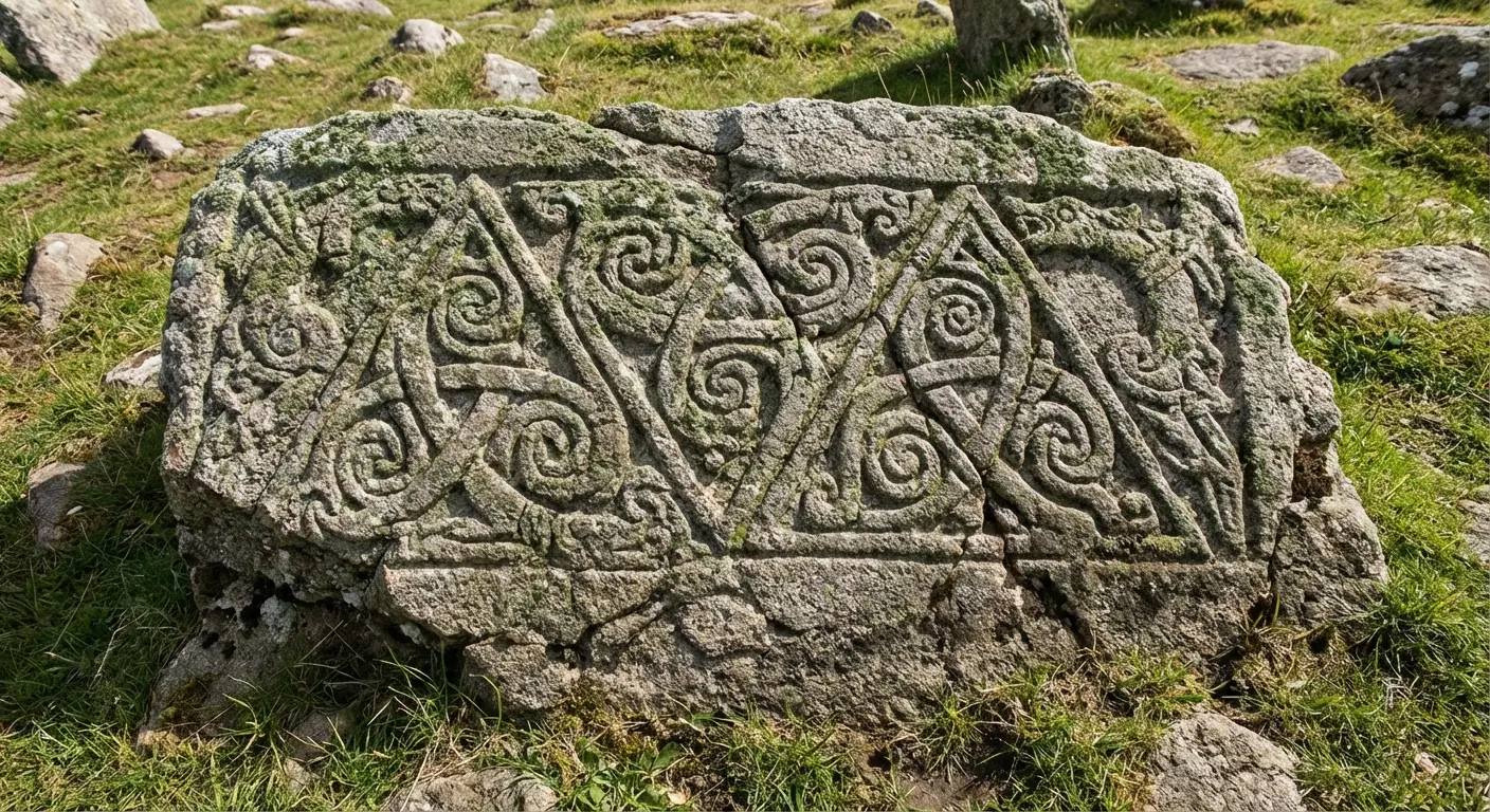 Traditional Valknut tattoo design on arm - notice the interlocking weave