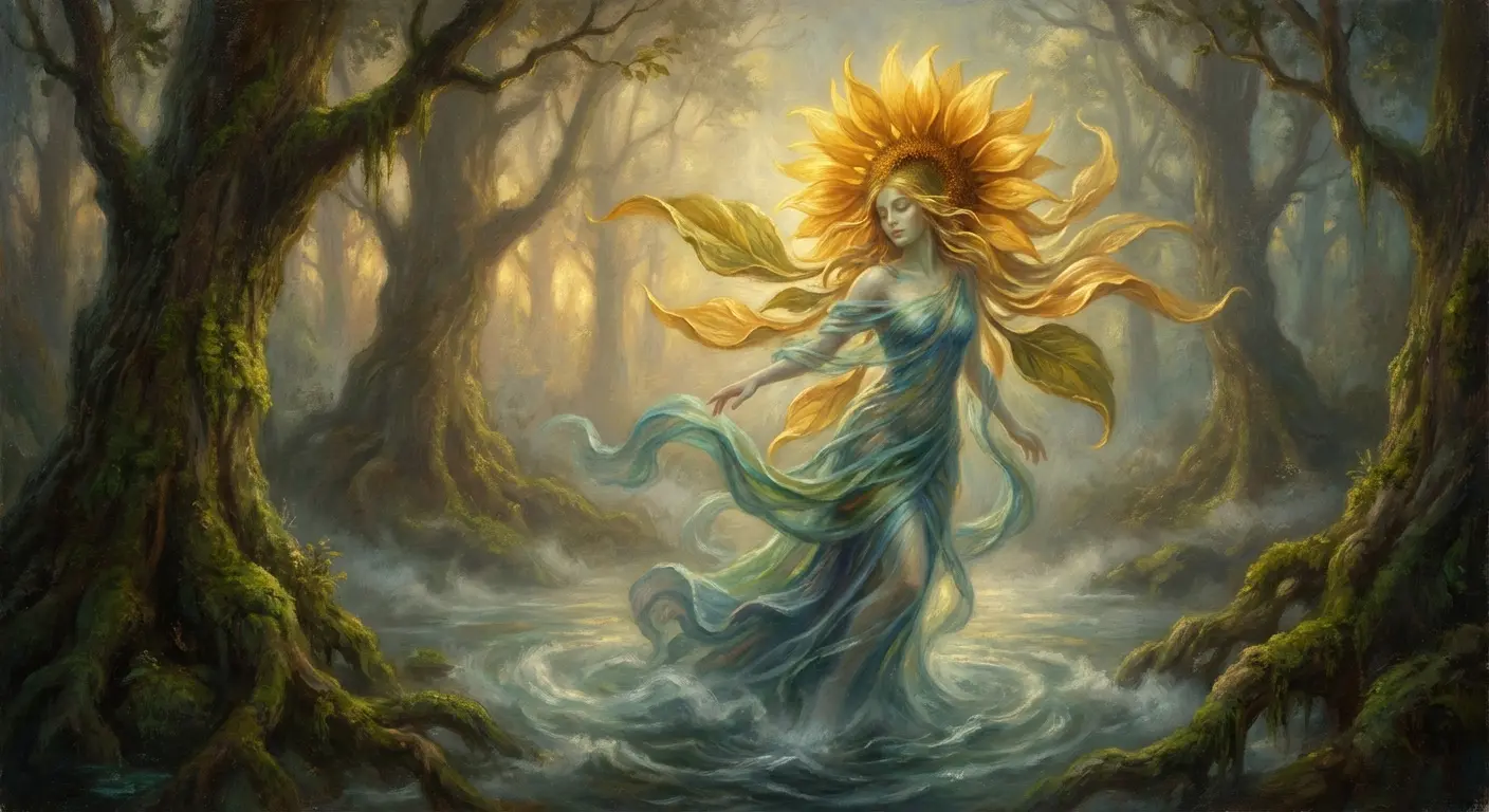 Van Gogh inspired sunflower tattoo design