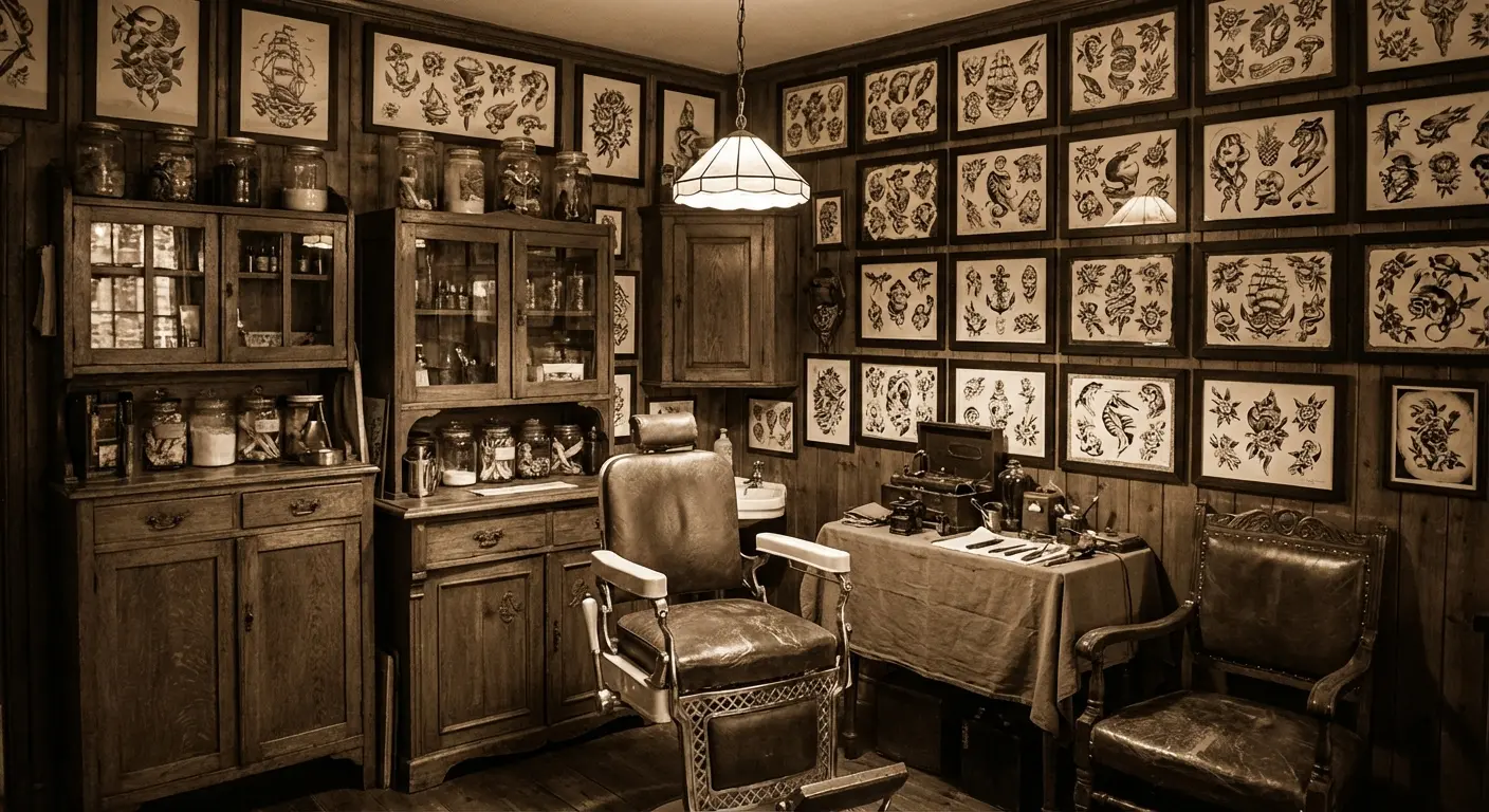 Classic old school tattoo collection