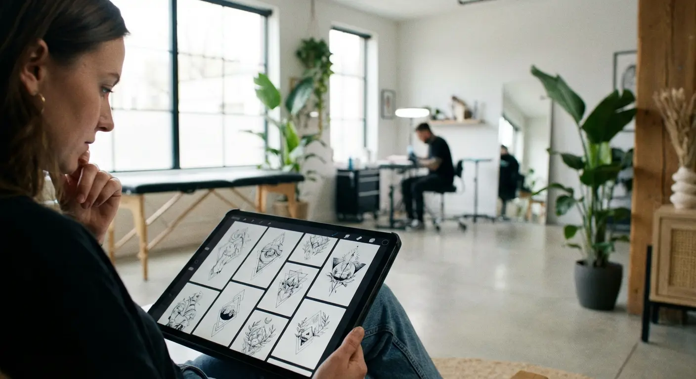 Tattoo design visualization tool