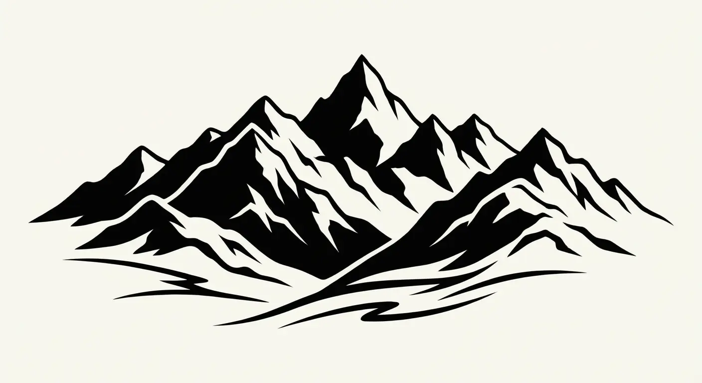 Mountain range semicolon tattoo integration