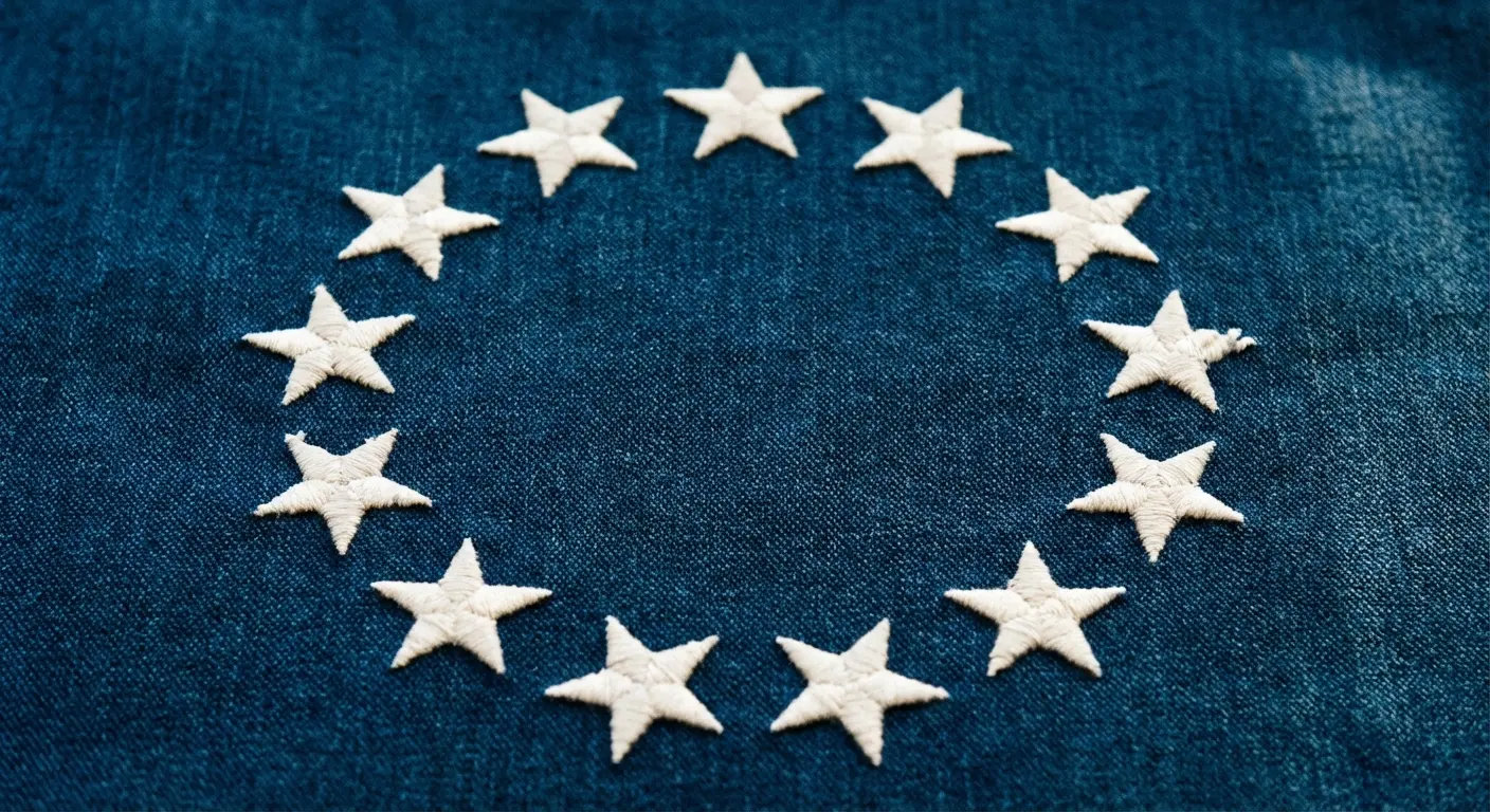 Betsy Ross flag circle frame tattoo