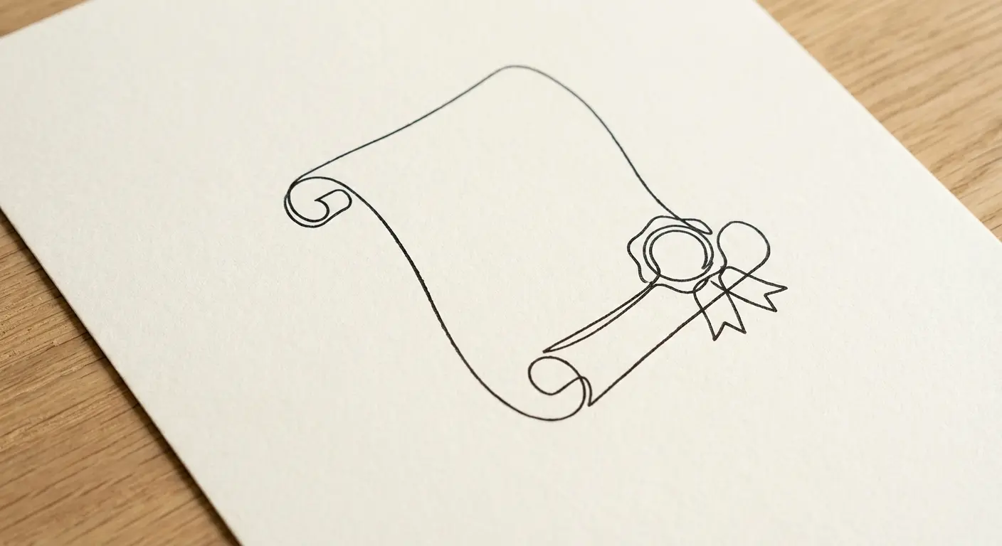 Minimalist line art constitution tattoo