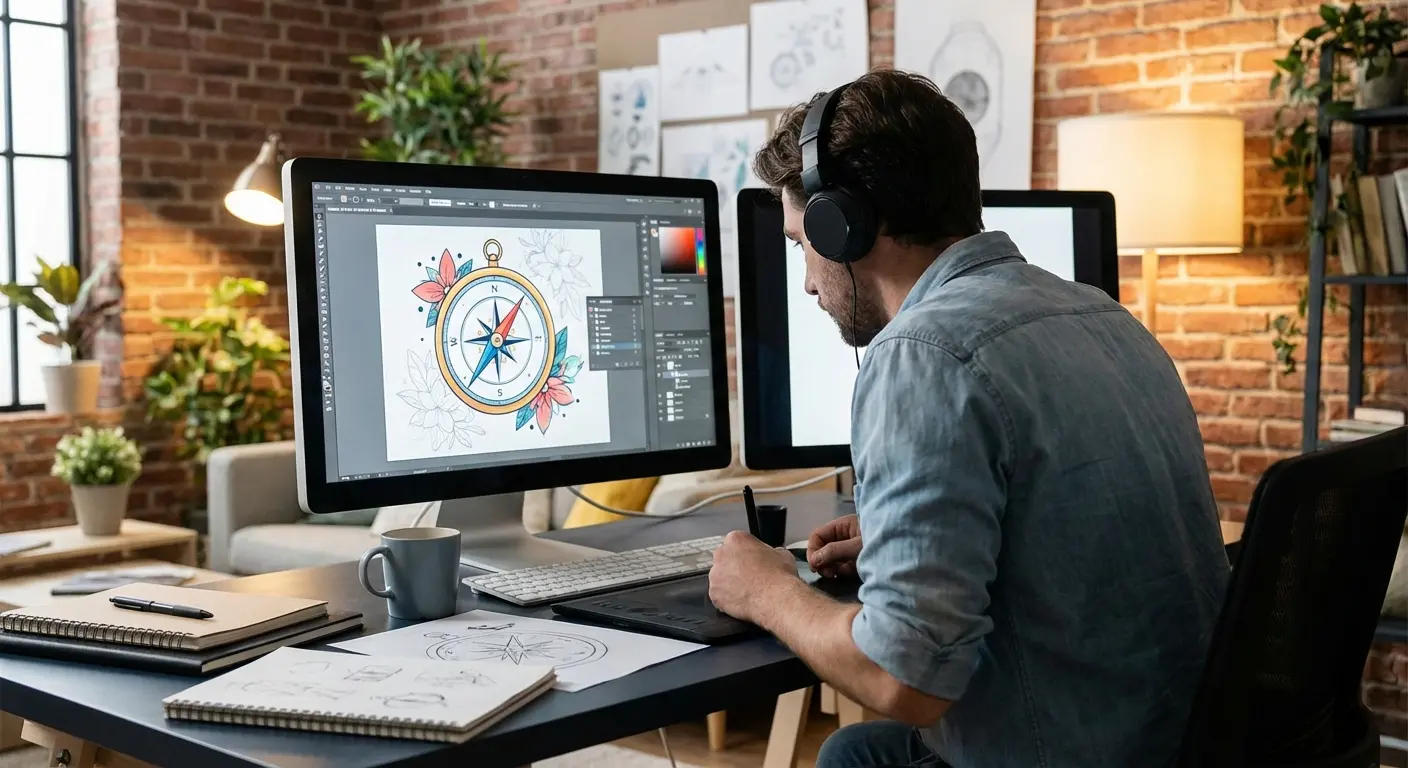 AI-generated custom tattoo design