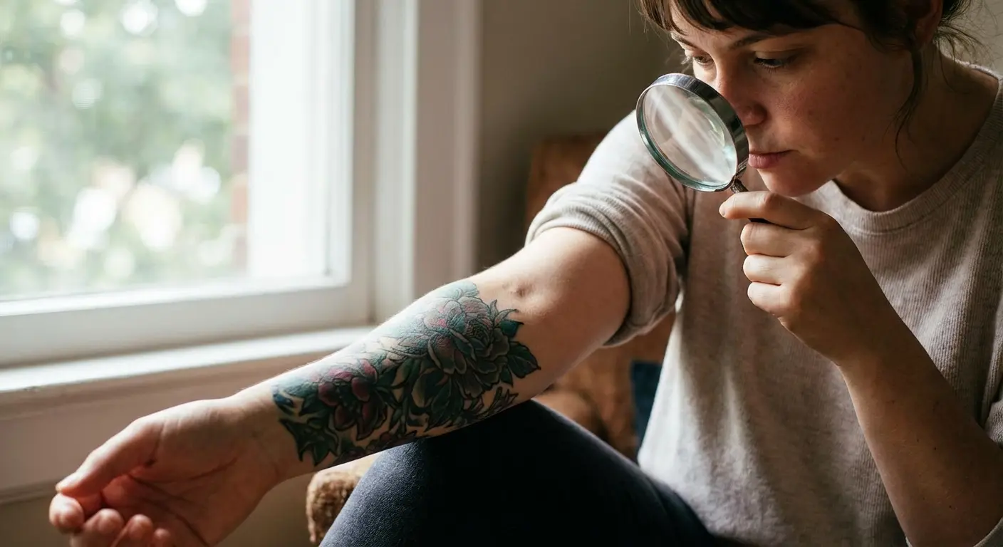 Fully healed tattoo after six weeks