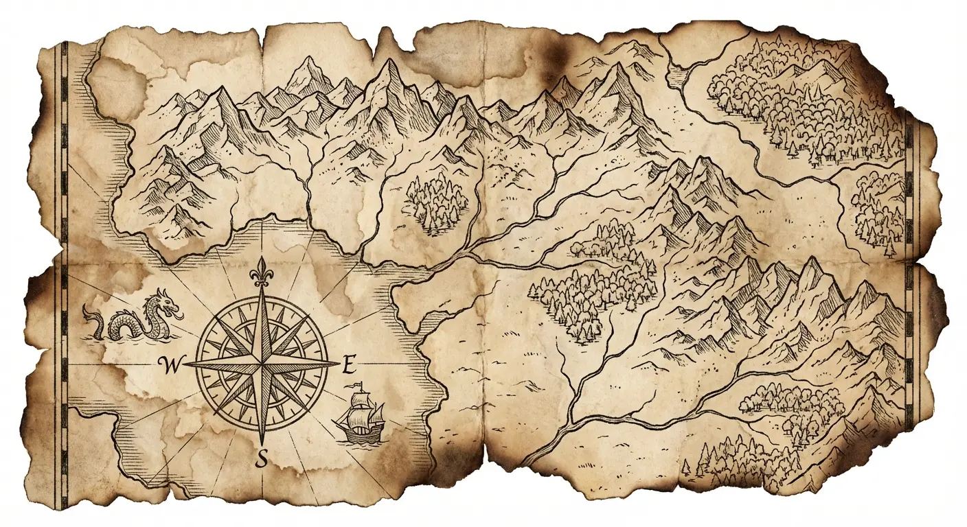 Map fragment focusing on the Shire - because some of us just want to go home