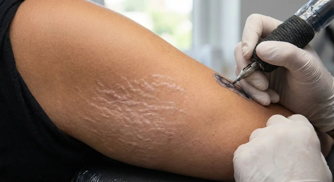 Fine line star tattoo placement examples