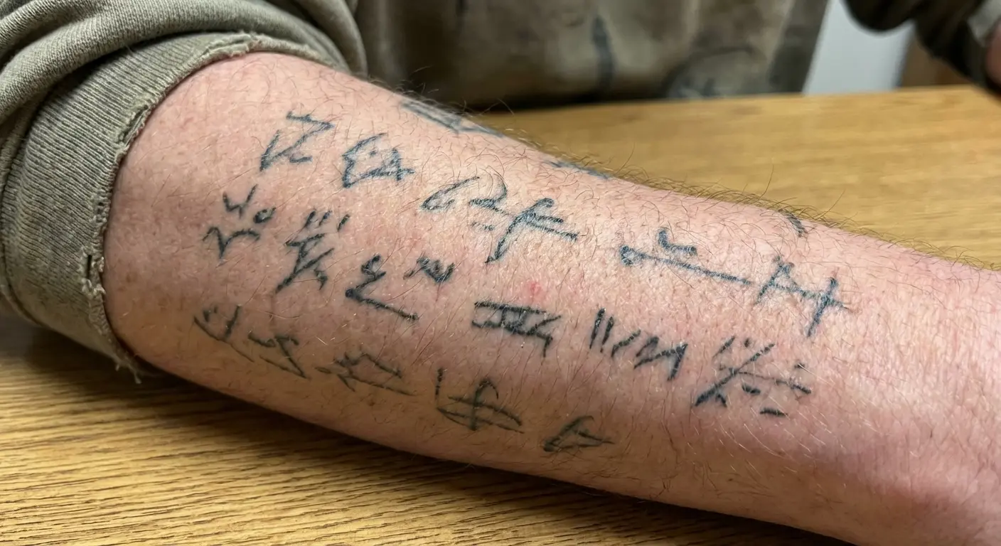 Intentionally misspelled word ignorant style tattoo