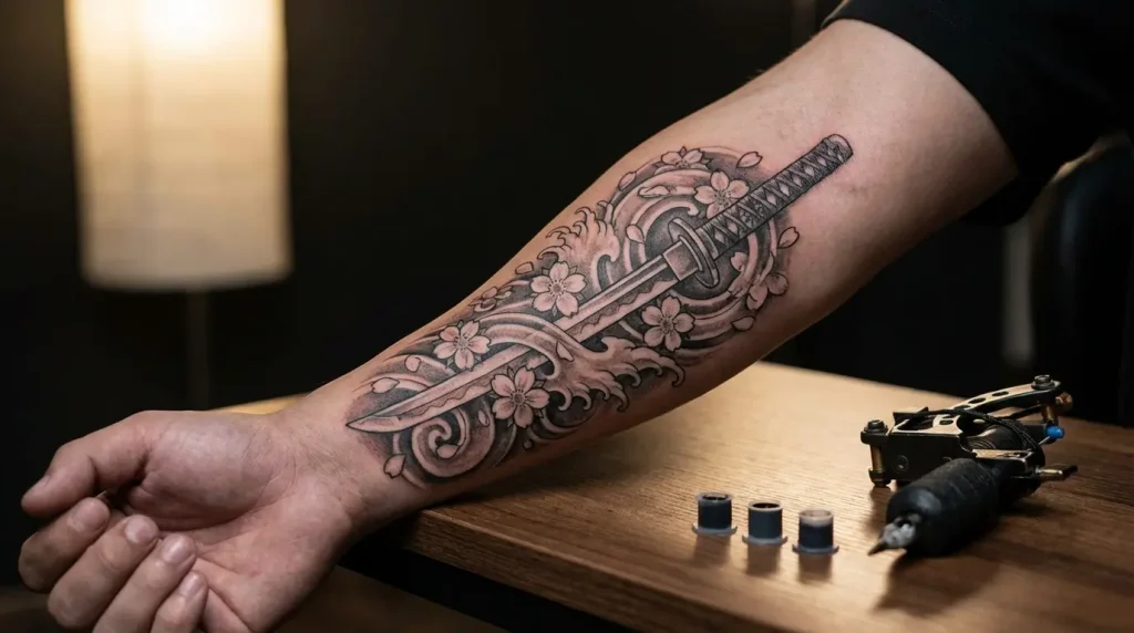 katana tattoo